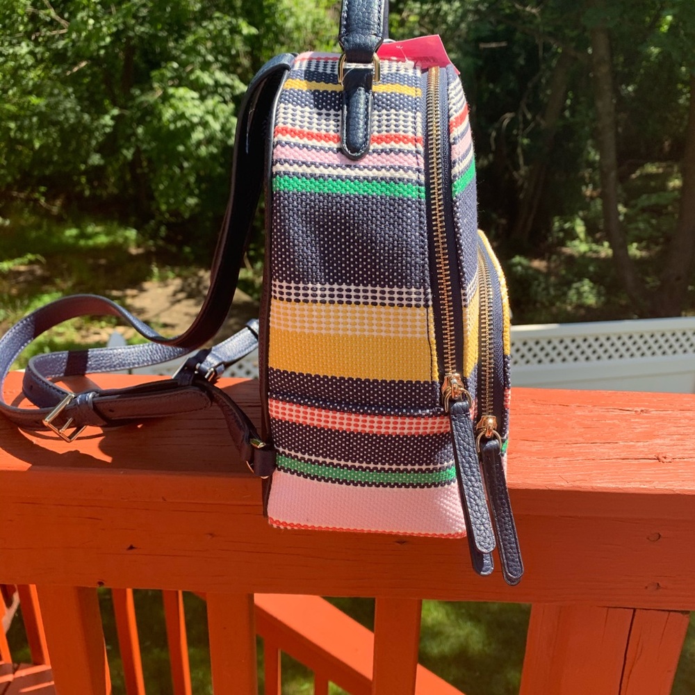 NWT KATE SPADE JACKSON BOARDWALK STRIPE BACKPACK - Picture 3 of 5